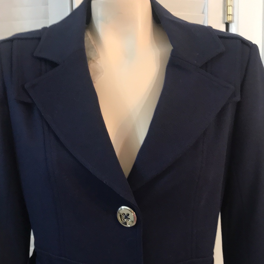 Cache Navy Coat - Picture 2 of 12